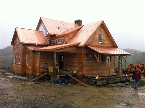 A Copper Roof From Shiny To Green Handmade Houses With Noah