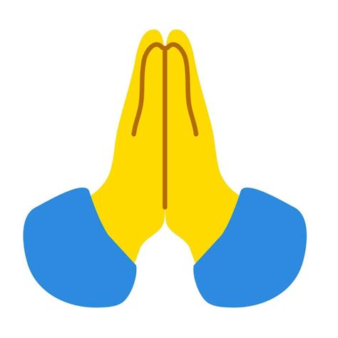 Praying Hands Emoji Vector Art, Icons, and Graphics for Free Download