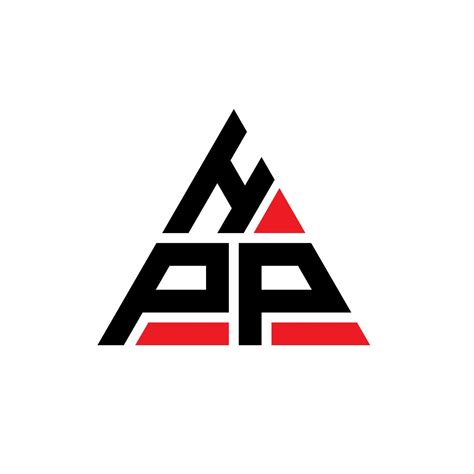 Diseño De Logotipo De Letra Triangular Hpp Con Forma De Triángulo