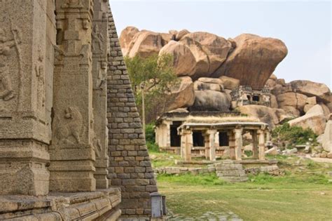 Premium Photo | Ancient ruins of hampi temples, karnataka, india.