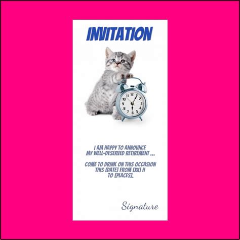 Funny Retirement Party Invitation