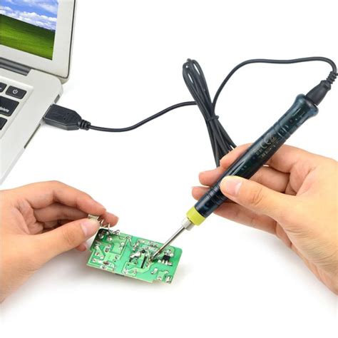 Usb Soldering Iron Mini Portable Soldering Gun With Led Indicator Hot