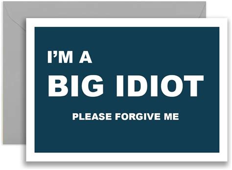 Amazon I M Sorry Apology Card Forgive Me Notecard Funny Cute