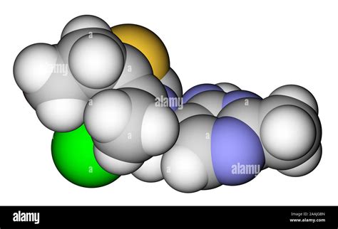 Thiamine Vitamin B1 3D Molecular Model Stock Photo Alamy