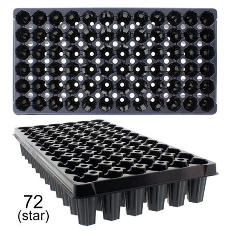 Lot Of 10 Rigid Plug Flats Germinate Seeds Cloning 72 Star Cells