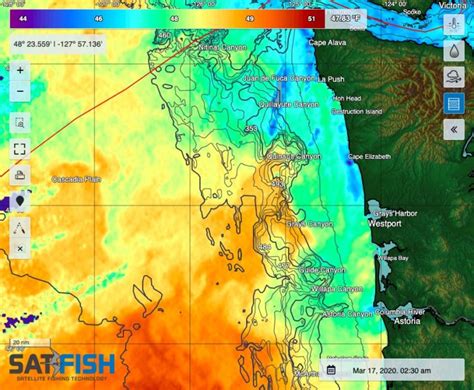 Washington Offshore Fishing Maps