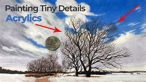 How To Paint Small Details With Acrylics Youtube