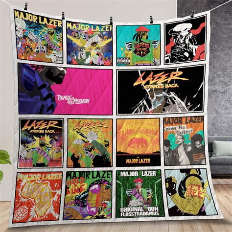 Major Lazer Album Covers Quilt Gift For Christmas, Birthday, Mother's ...