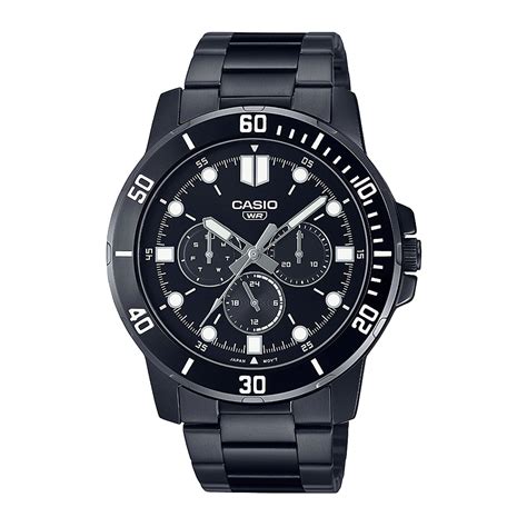 Reloj Casio Mtp Vd B E Acero Hombre Negro Btime