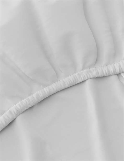 600 Thread Count Sateen Extra Deep Fitted Sheet Mands Collection Mands