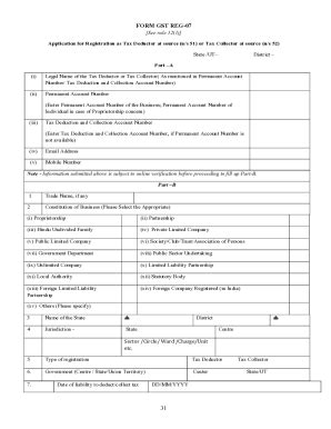 Fillable Online Form Gst Reg Fax Email Print Pdffiller