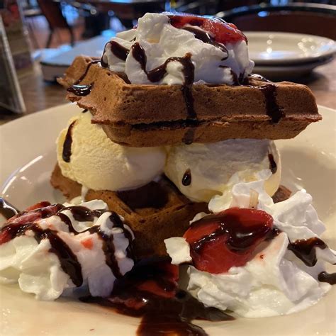 Chocolate Waffle Ice Cream Sandwich | Mad Dogs British Pub