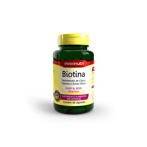 Biotina Firmeza e Crescimento 60 Cápsulas Human Nutrition Suplementos