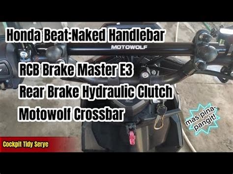 Honda Beat Naked Handlebar Cockpit Tidy Serye RCB Brake Master E3