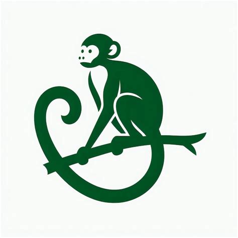 Premium AI Image | Nature monkey logo design icon