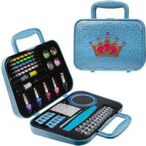 Nail Art Kit for Girls Nail Polish Sets for Kids Non Toxic - Blue - Toysical | eBay