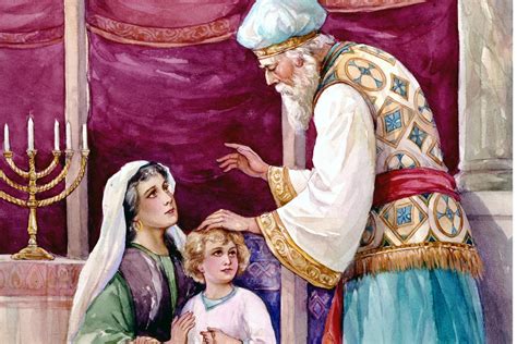 Hannah Gives The Boy Samuel To The High Priest Eli