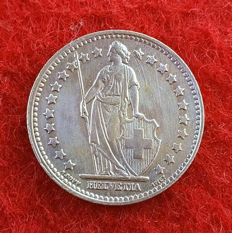 Switzerland Franc Helvetia Standing Silver Coin Sns Coins