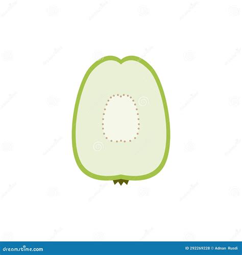 Sliced Guava Flat Design Vector Illustration Vector Illustration Of