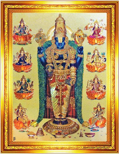 Buy Pavan Photo Laminations Golden Foil Lord Tirupati Balaji Perumal