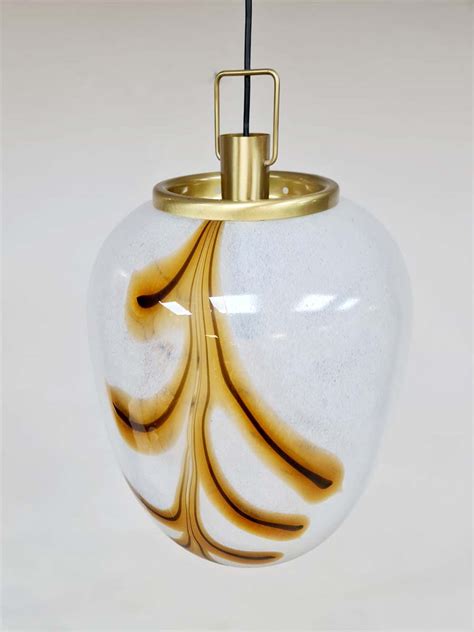 Vintage Large Design Italian Murano Glass Pendant Lamp Hanglamp