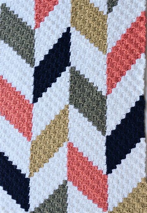 Ravelry Herringbone Blanket C2c By Jessica Z Crochet Blanket