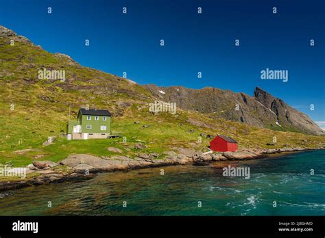 View of Moskenesoya Island in north Norway Stock Photo - Alamy