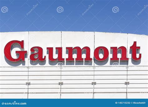 Gaumont logo on a wall editorial photography. Image of business - 145715232