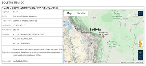 Observatorio San Calixto Reporta Sismo En Santa Cruz Eju Tv