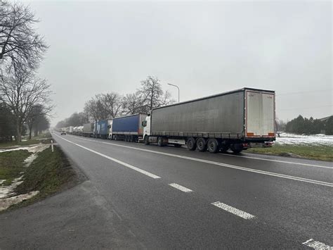 Protest w Dorohusku Rekordowa kolejka na granicy Ponad 2200 pojazdów