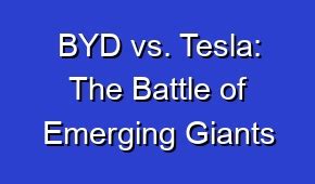 BYD Vs Tesla The Battle Of Emerging Giants AboutCars Org