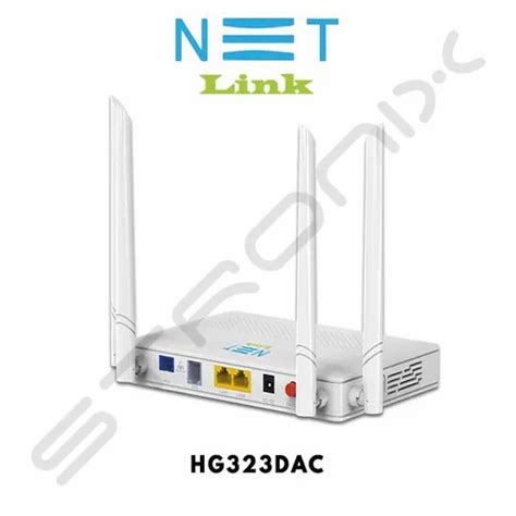 Wireless Or Wi Fi White Netlink XPON HG323DAC PRIME ONT 2GE 1POTS AC