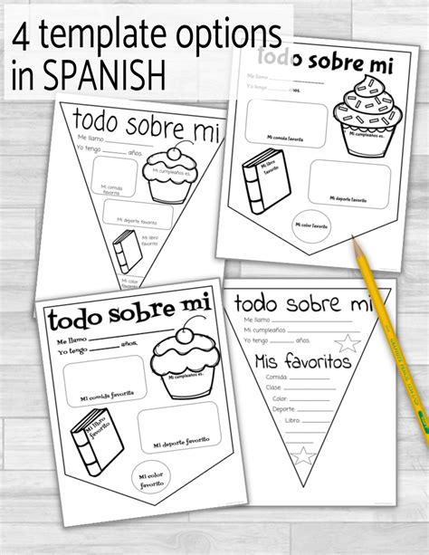 All About Me Todo Sobre Mi Spanish And English Printable And Digital