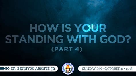 How Is Your Standing With God Part 4