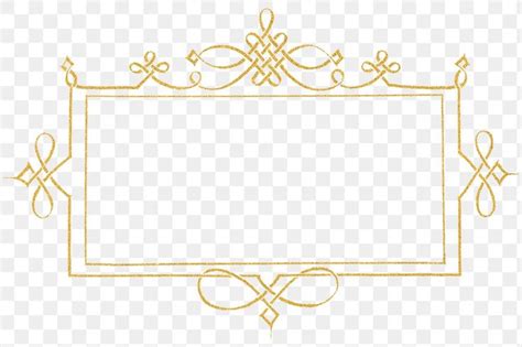 Download premium png of Gold filigree frame border png by Adjima about ...