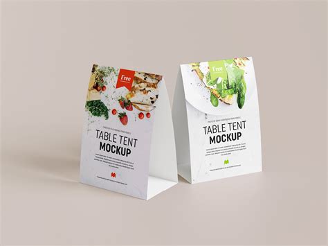 Free table tent mockup - Instant Download