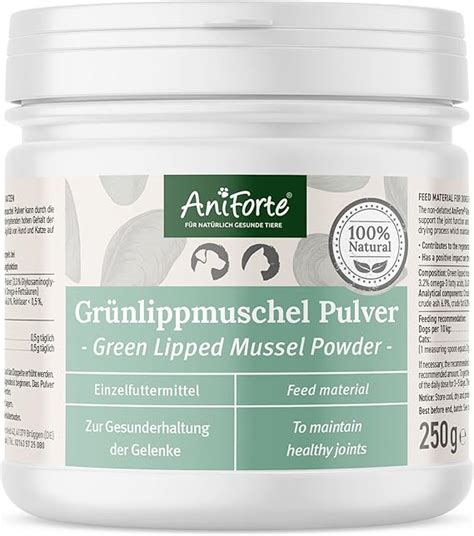 Aniforte Poudre De Moule L Vres Vertes Pour Chiens Et Chats G