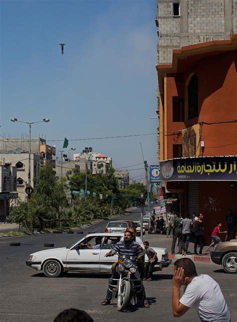 Air Strike About To Hit A Gray Concrete Building Of Moderate Height In Gaza City Imgur