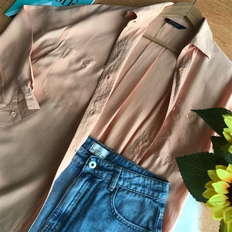 Oversized Shirt Kemeja Oversize Lengan Panjang Nude Peach Fesyen