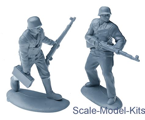 German Naval Troops Ww Ii Mars Figures Plastic Scale Model Kit In 1