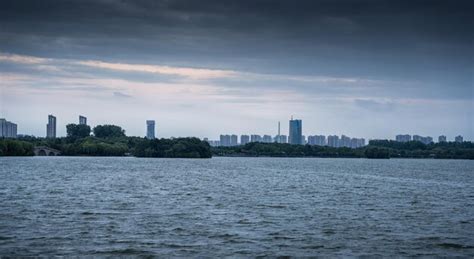 Premium Photo | Panoramic cityscape with clouds at sunset