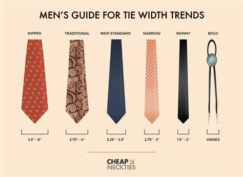 Mens Guide To Necktie Width Trends Six Different Tie Widths To Know