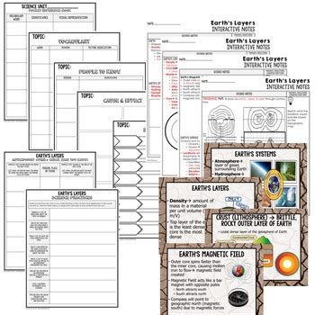 Earth S Layers Guided Notes PowerPoints NGSS Earth Science Guided Notes