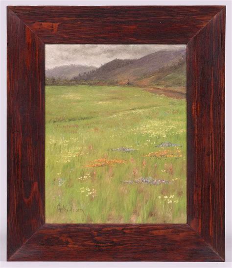 Grace Hudson Painting Poppies And Lupine California Historical Design