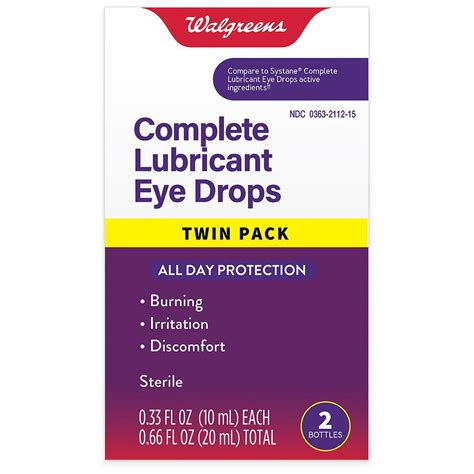 Walgreens Complete Lubricant Eye Drops Walgreens