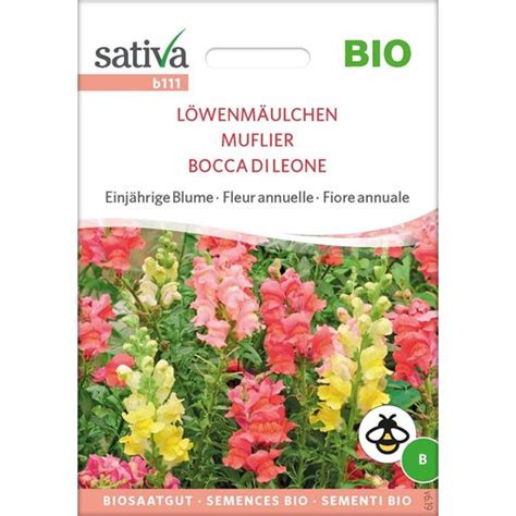 Sativa Bio Einj Hrige Blume L Wenm Ulchen Packung Bloomling