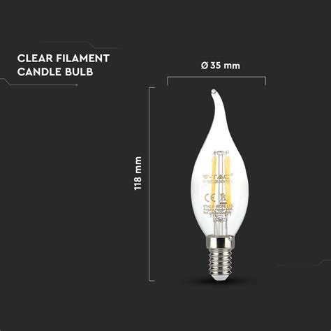 Ar Wka Led Dekoracyjna E C W K Filament Vt Eled