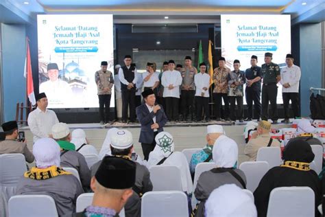 Perdana Kota Tangerang Sambut Kepulangan Jemaah Haji Di Asrama Haji