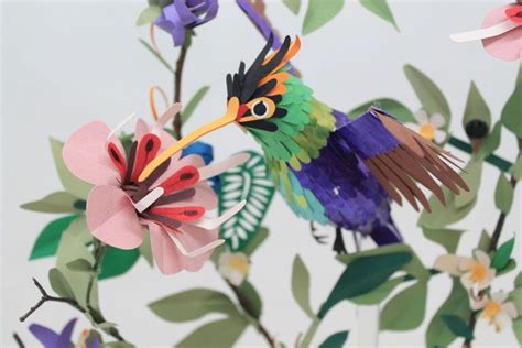 De Sublimes Oiseaux Multicolores R Alis S Enti Rement Avec Du Papier