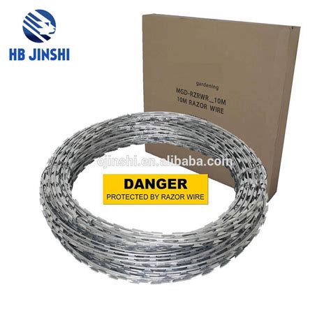 Cheap 430 Stainless Steel Concertina Razor Barbed Wire China Barbed